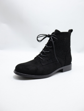 Botki damskie na płaskim (36-41) H153-1 BLACK