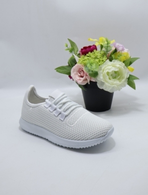 Buty sportowe damskie na płaskim (36-41) DN18-3 WHTE