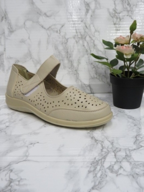 Półbuty damskie na płaskim (39-43) DX8115 BEIGE