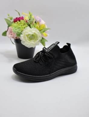 Buty sportowe damskie na płaskim (36-41) BK25 BLACK