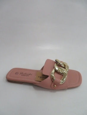 Klapki damskie na płaskim (36-41) 0613 PINK