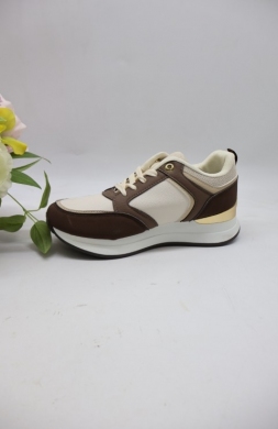 Buty sportowe damskie na płaskim (36-41) J-197 BROWN