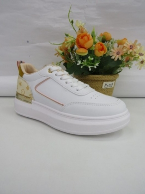 Buty sportowe damskie na płaskim (36-41) 23-01 BEIGE