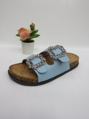 Klapki damskie na płaskim (36-41) 8051 BLUE