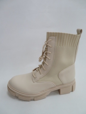 Botki damskie jesienne na płaskim (36-41) NC1157 BEIGE