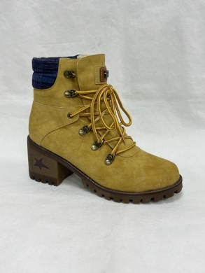 Botki damskie ocieplane na obcasie (36-41) A021-6 YELLOW