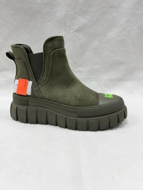 Botki damskie na płaskim (36-41) F1015 ARMY