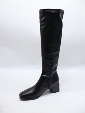 Kozaki damskie na obcasie (36-41) 9570A BLACK