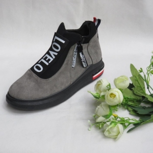 Botki damskie na płaskim (36-41) 6803-2 DGREY
