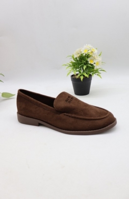 Mokasyny damskie na płaskim (36-41) 33-360 BROWN