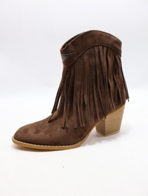 Botki damskie na obcasie (36-41) 260 BROWN