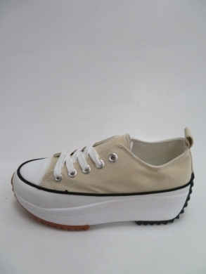 Trampki damskie na koturnie (36-41) VL137 BEIGE