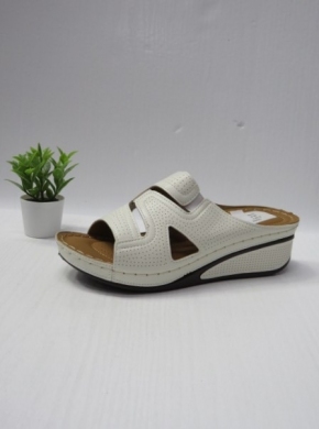 Klapki damskie na koturnie (36-41) 0-18 WHITE