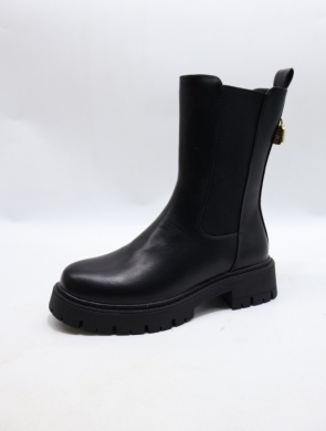 Botki damskie na płaskim (36-41) DES859 BLACK
