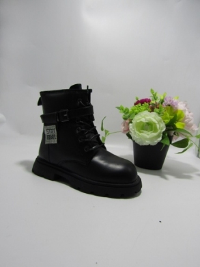 Botki dziewczęce ocieplane (31-36) 917 BLACK