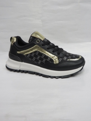 Buty sportowe damskie na płaskim (36-41) BO-100 BLACK