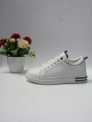 Buty sportowe damskie na płaskim (36-41) BO-167 WHITE/GREEN
