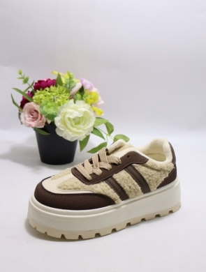 Buty sportowe damskie ocieplane (36-41) 24886 brown