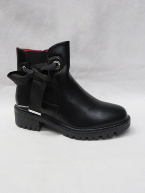 Botki dziewczęce ocieplane (28-35) T2005P BLACK