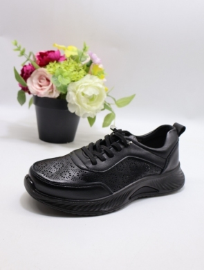 Buty sportowe damskie na płaskim (36-41) BK-619 BLACK