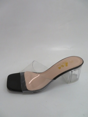 Klapki damskie na obcasie (36-41) QL-171 BLACK