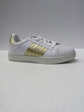 Buty sportowe damskie na płaskim (36-41) DS99-316 WHITE/GOLD