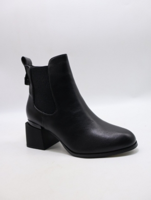 Botki damskie ocieplane na obcasie (36-41) 6157A-1 BLACK