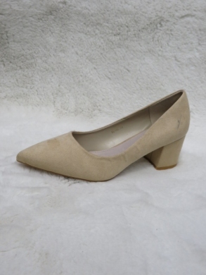 Czółenki damskie na obcasie (36-41) LE-325 BEIGE
