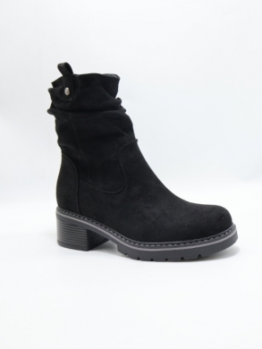 Botki damskie na obcasie (36-41) 7282 BLACK