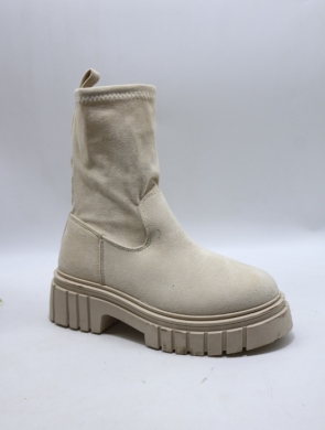 Botki damskie na płaskim (36-41) R67 BEIGE