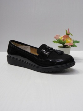 Mokasyny damskie na płaskim (36-41) 21802 BLACK