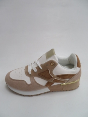 Buty sportowe damskie na płaskim (36-41) R-81 BEIGE