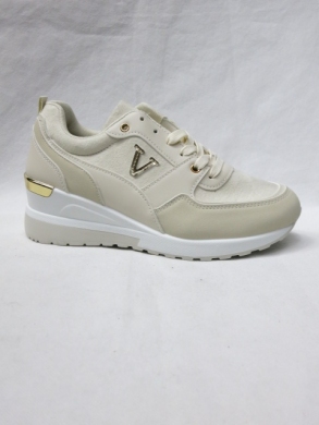 Buty sportowe damskie na koturnie (36-41) XKB-56 BEIGE