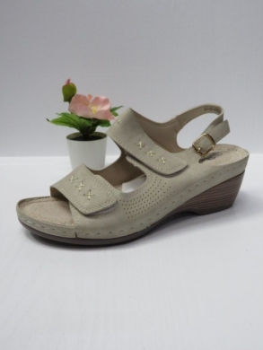 Sandały damskie na koturnie (36-41) 0534 BEIGE