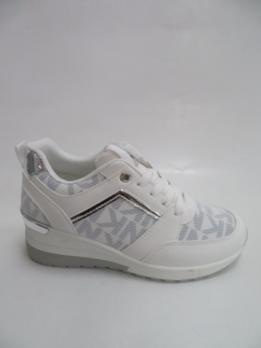 Buty sportowe damskie na koturnie (36-41) XA112 BLANCO