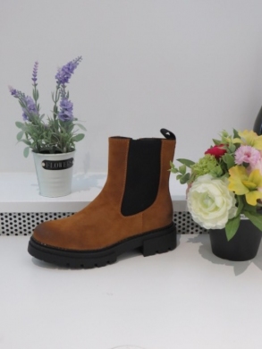Botki damskie na płaskim (36-41) C802 CAMEL