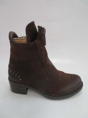 Botki damskie jesienne na płaskim (36-41) ST68 BROWN