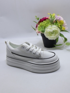Trampki damskie na płaskim (36-41) A83 WHITE