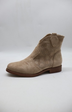 Botki damskie na płaskim (36-41) H255 KHAKI