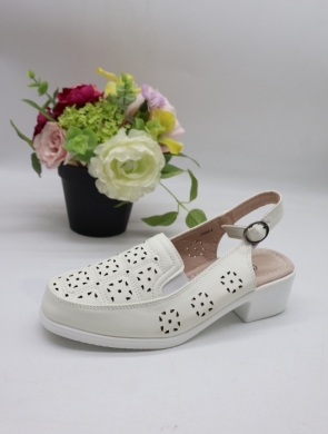 Sandały damskie na obcasie (36-41) C9924-4 WHITE