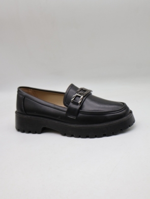 Mokasyny damskie na płaskim (36-42) 26106-1 BLACK