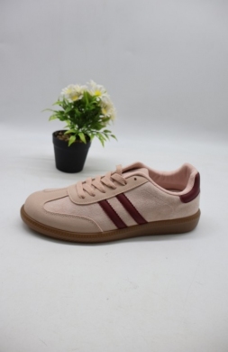 Buty sportowe damskie na płaskim (36-41) D333-C BE/ WINE