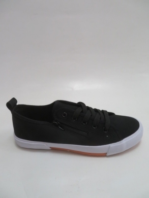 Tenisówki damskie na płaskim (36-41) 7SP 653-LS BLACK
