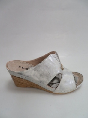 Klapki damskie na koturnie (36-41) J5305-4 WHITE