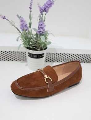 Mokasyny damskie na płaskim (36-41) A24 BROWN