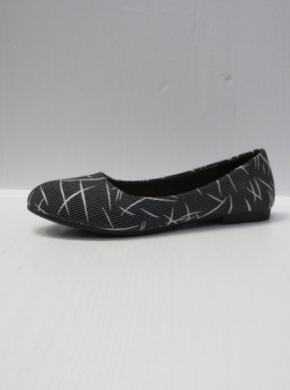 Baleriny damskie (36-41) R12-1 BLACK/WHITE