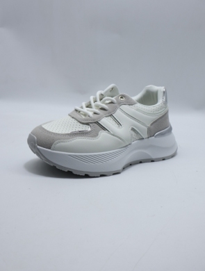 Buty sportowe damskie na płaskim (36-41) AF23-252 WHITE