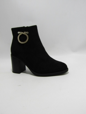 Botki damskie ocieplane na obcasie (36-41) BM116 BLACK
