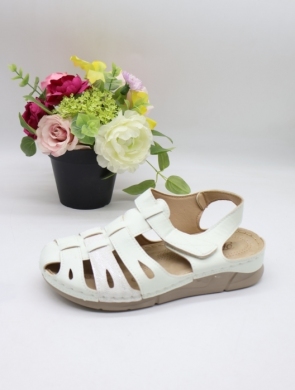 Sandały damskie na płaskim (36-42) 21309-8 WH