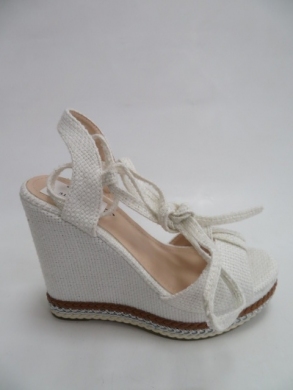Sandały Damskie na koturnie (36-41) K-16 WHITE